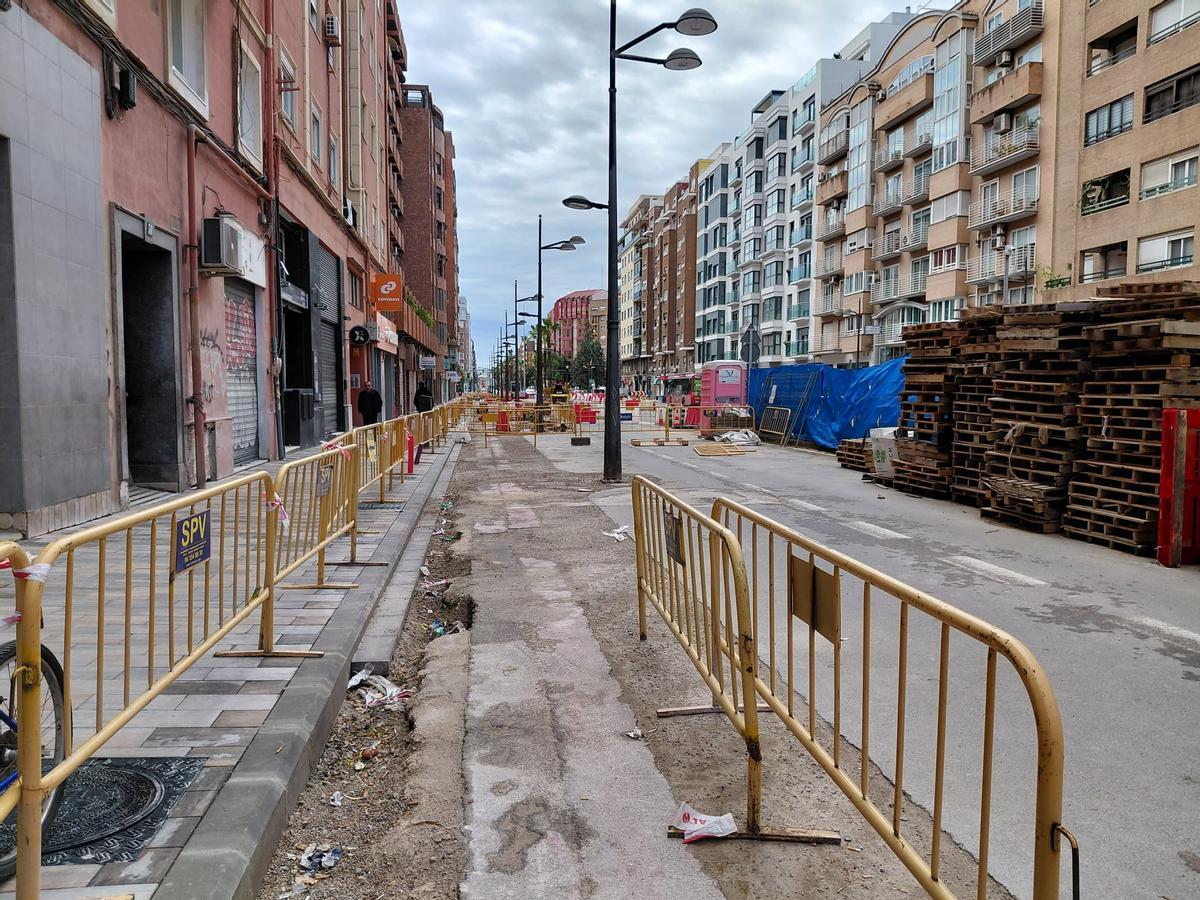Obras en Giorgeta y Pérez Galdós