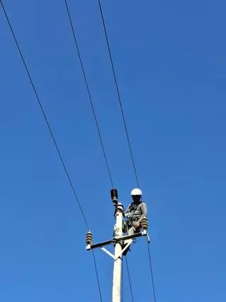 Más de 80 profesionales trabajan para reconstruir la red eléctrica dañada por el temporal en Mallorca