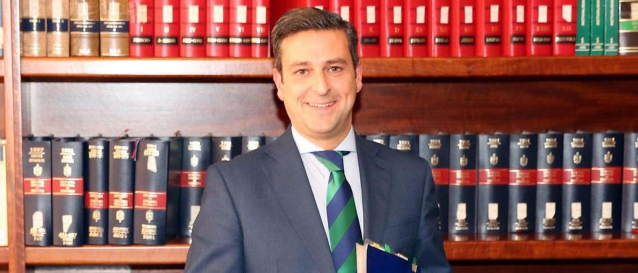 Germán Serrano en 2017, el día que fue reelegido como juez decano. / M.G.BREA