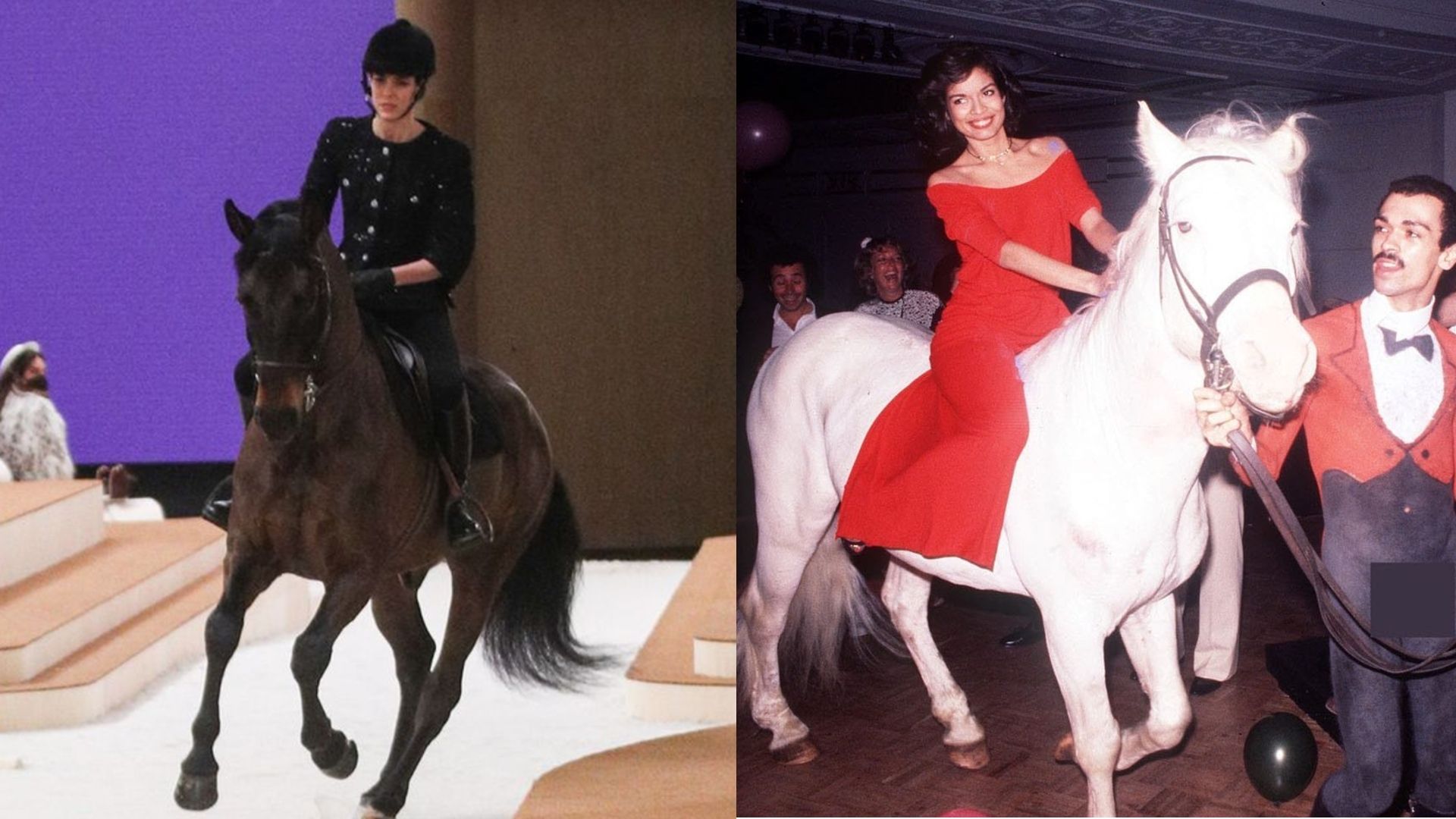 Carlota Casiraghi debuta como modelo de Chanel a lo Bianca Jagger en Studio 54, montada a caballo