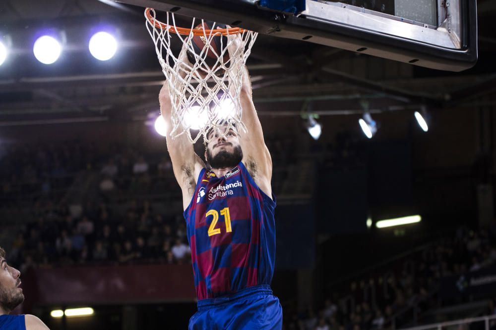 Partido del Barcelona y el Unicaja en el Palau.