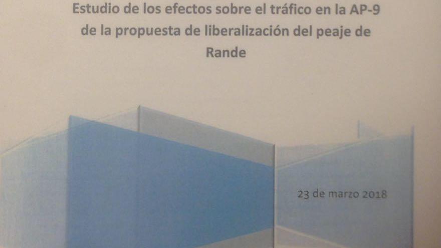 Documento mostrado hoy por Feijóo. // FdV