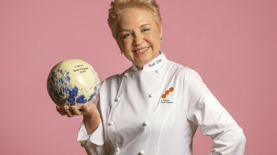 La cocinera Susi Díaz recibe los 3 soles de la Guía Repsol 2025