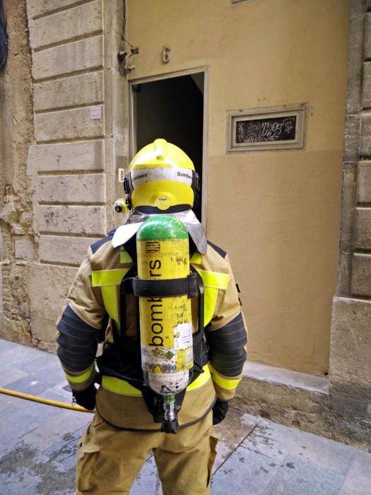 Incendi en un pis de Girona