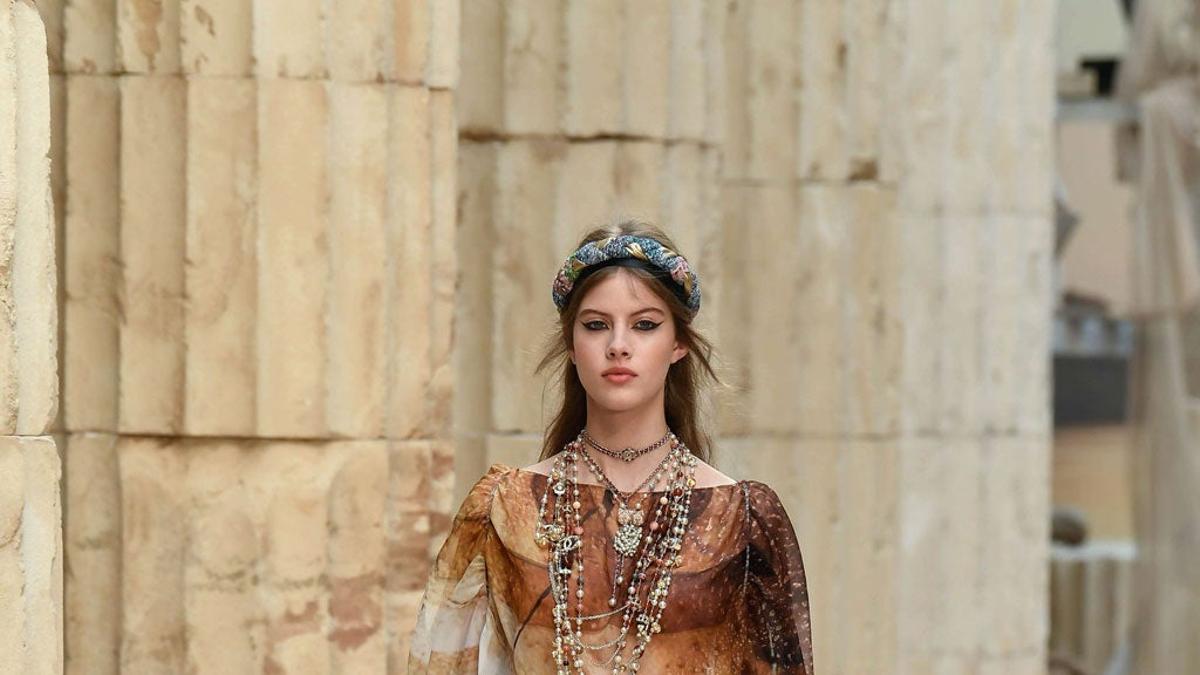 Desfile de Chanel: sandalias naranjas