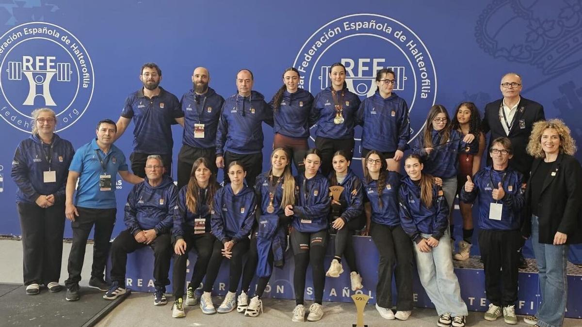 Los y las halteras de la Comunitat Valenciana en el Nacional sub17, entre los que destacan los del AC Gandia y CH Tavernes de la Valldigna
