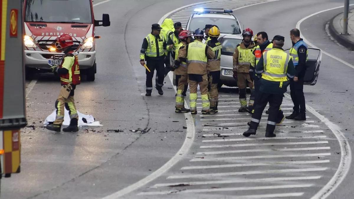 Dos fallecidos en un accidente en la AC-543 a la altura de Aldeanova / JESÚS PRIETO