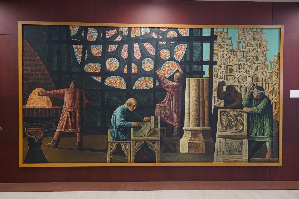 presentación de la obra 'Vidrieras de la Catedral', de Antonio Pedrero, cedida al Archivo Histórico Provincial