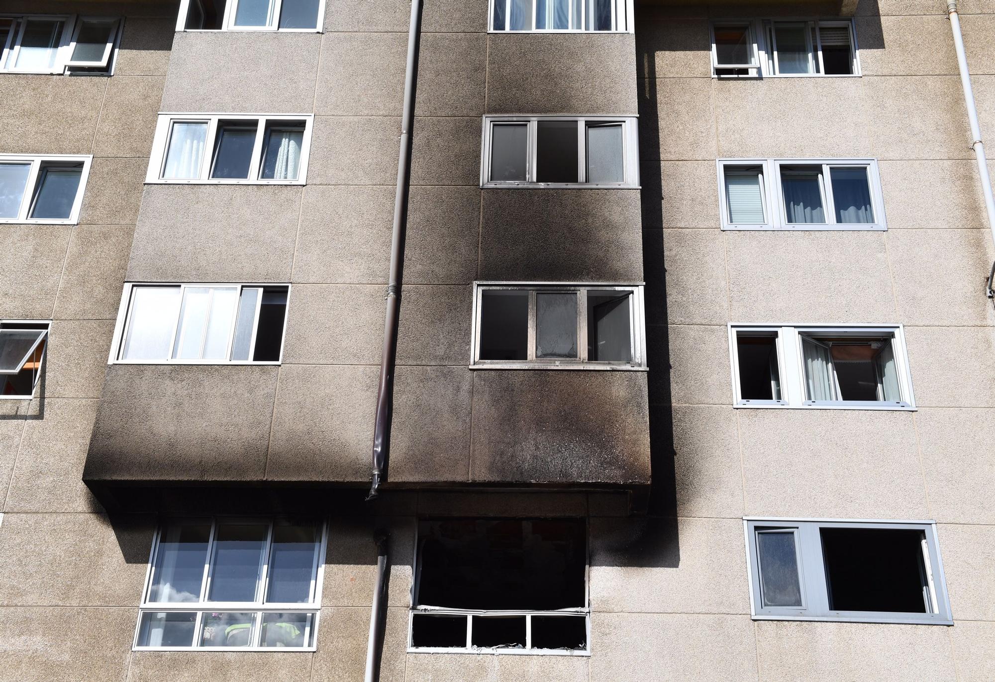 Una mujer fallece en un incendio en A Coruña