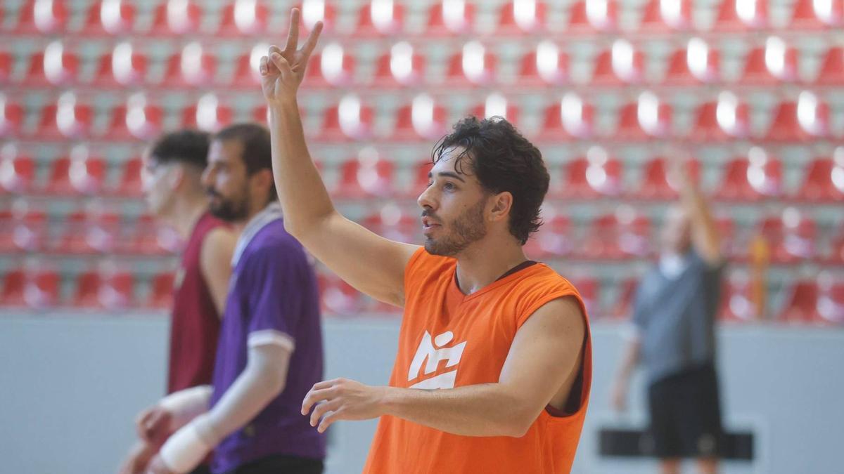 Lucas Perin, en un entrenamiento en Vista Alegre.