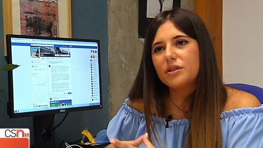 Laura Moreno, en una imagen de la entrevista que le ha realizado Canal Sur.