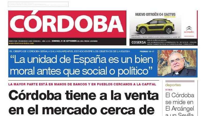 La portada de CÓRDOBA