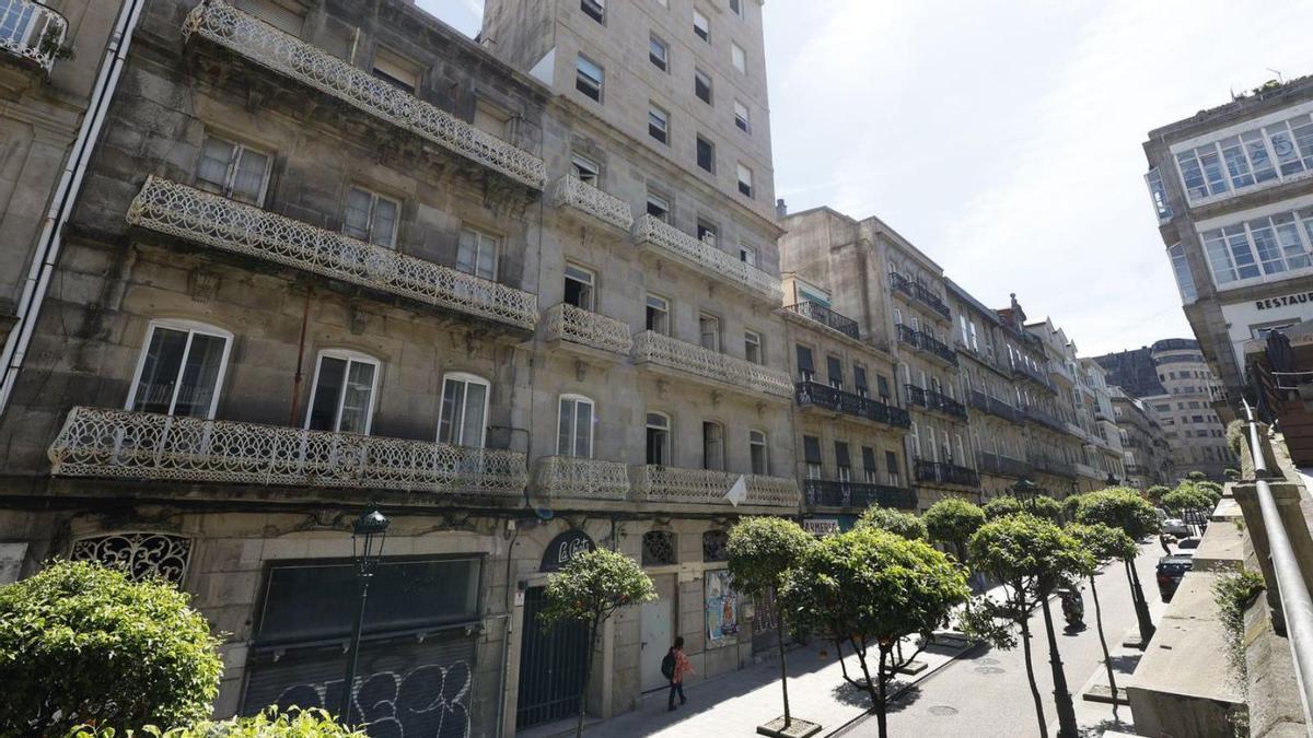 Actual estado del edificio que albergará La Chata, en la calle Carral.