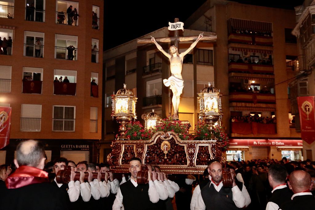 Imágenes del encuentro de las tres imágenes de la Archicofradía del Cristo de la Sangre de Lorca