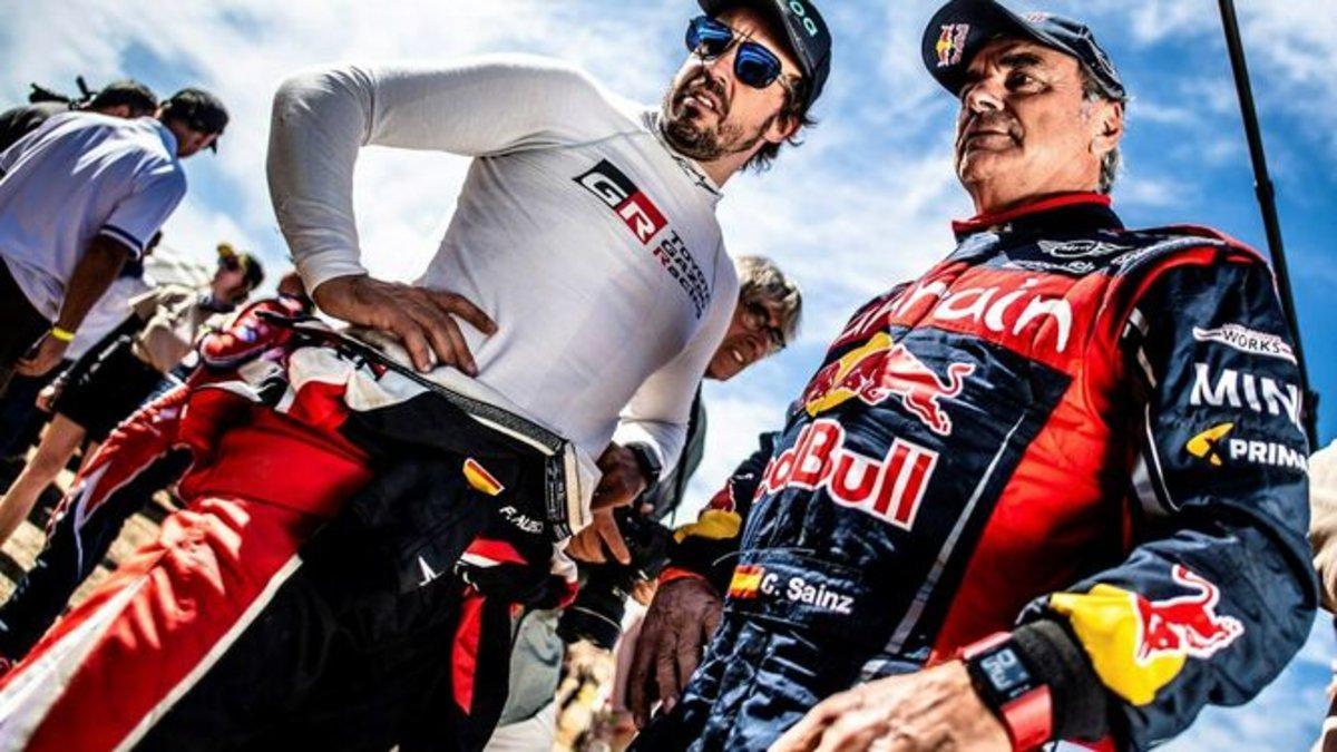 Sainz y Alonso, cara a cara en el Dakar