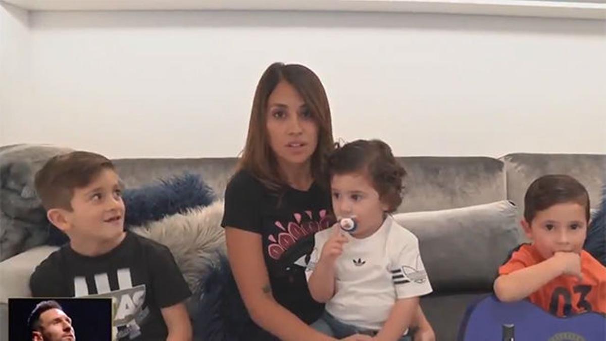 El mensaje de Antonella, Thiago, Mateo y Ciro que emocionó a Messi