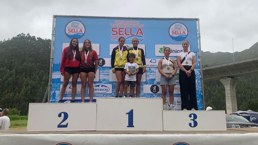La andritxola María Reus gana en la categoría sub-23 de K2 en el Descenso Internacional del Sella