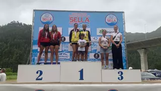 La andritxola María Reus gana en la categoría sub-23 de K2 en el Descenso Internacional del Sella