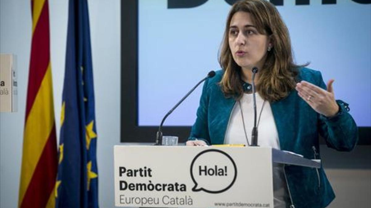 Marta Pascal, en la sede del PDECat, el año pasado.