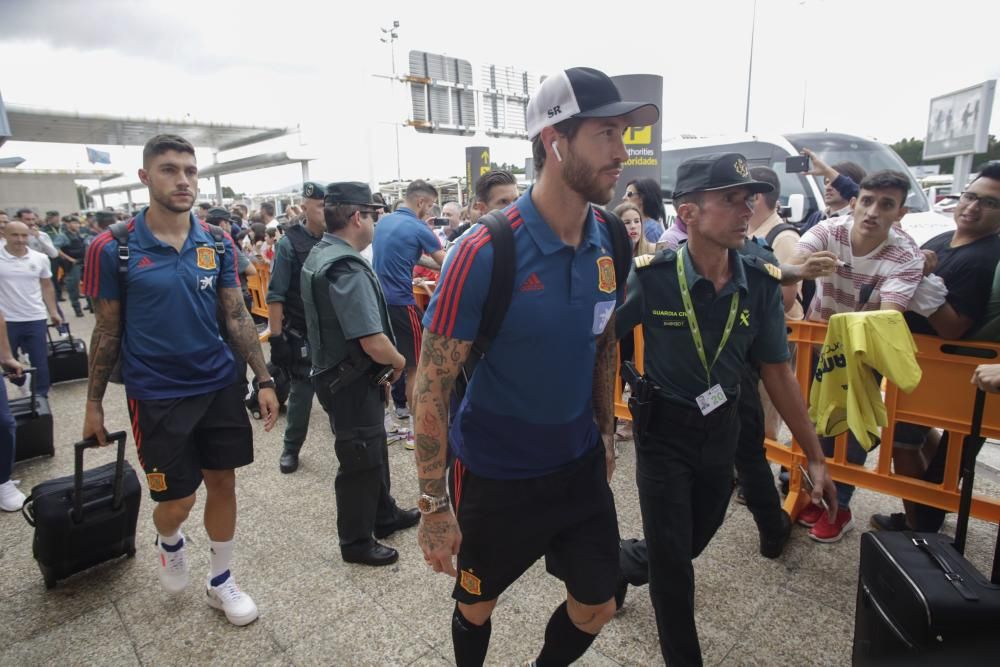 La selección española ya está en Asturias