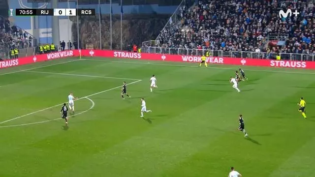 Resumen, goles y highlights del HNK Rijeka 1-2 Racing de Estrasburgo de la ida de los octavos de final de la Conference League