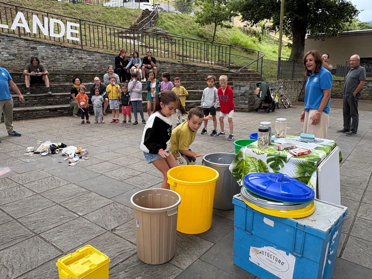 Desarrollo del taller de reciclaje.