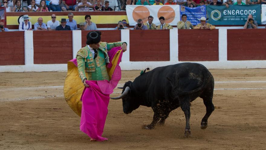 David Fernández realizando una chicuelina.