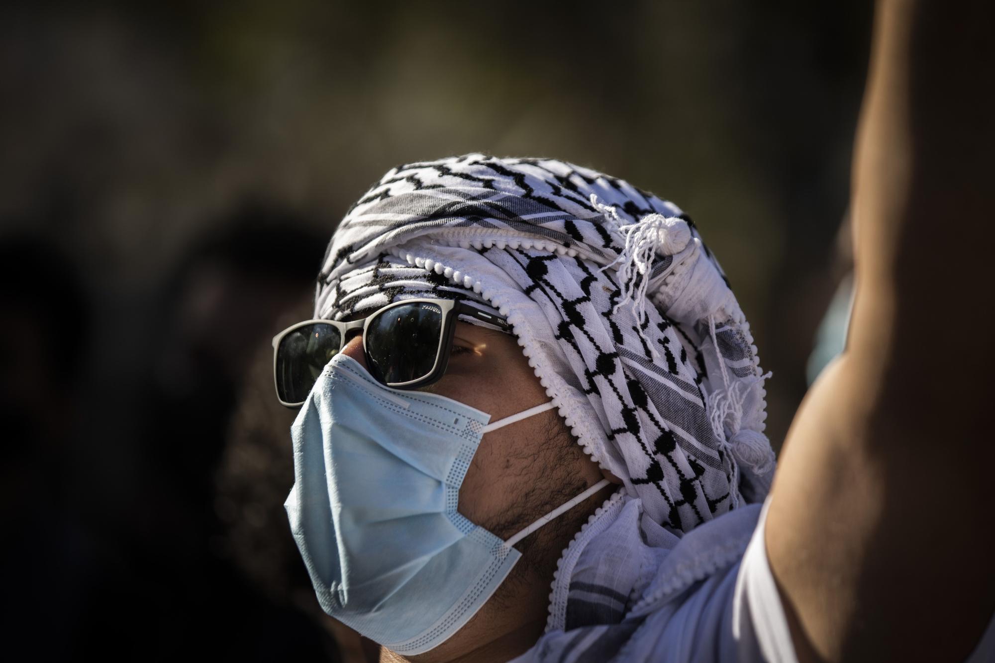 Protesta en València contra los bombardeos israelíes en Gaza y los desahucios en Jerusalén Este