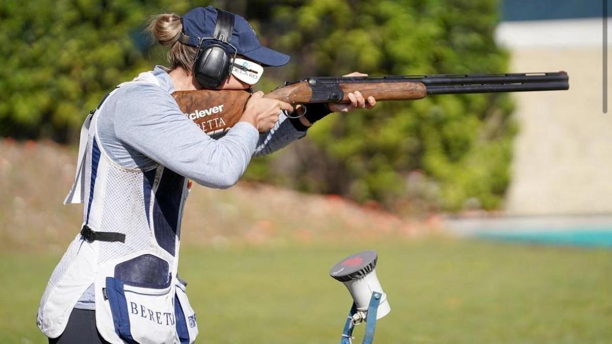 Fátima Gálvez, durante una competición.