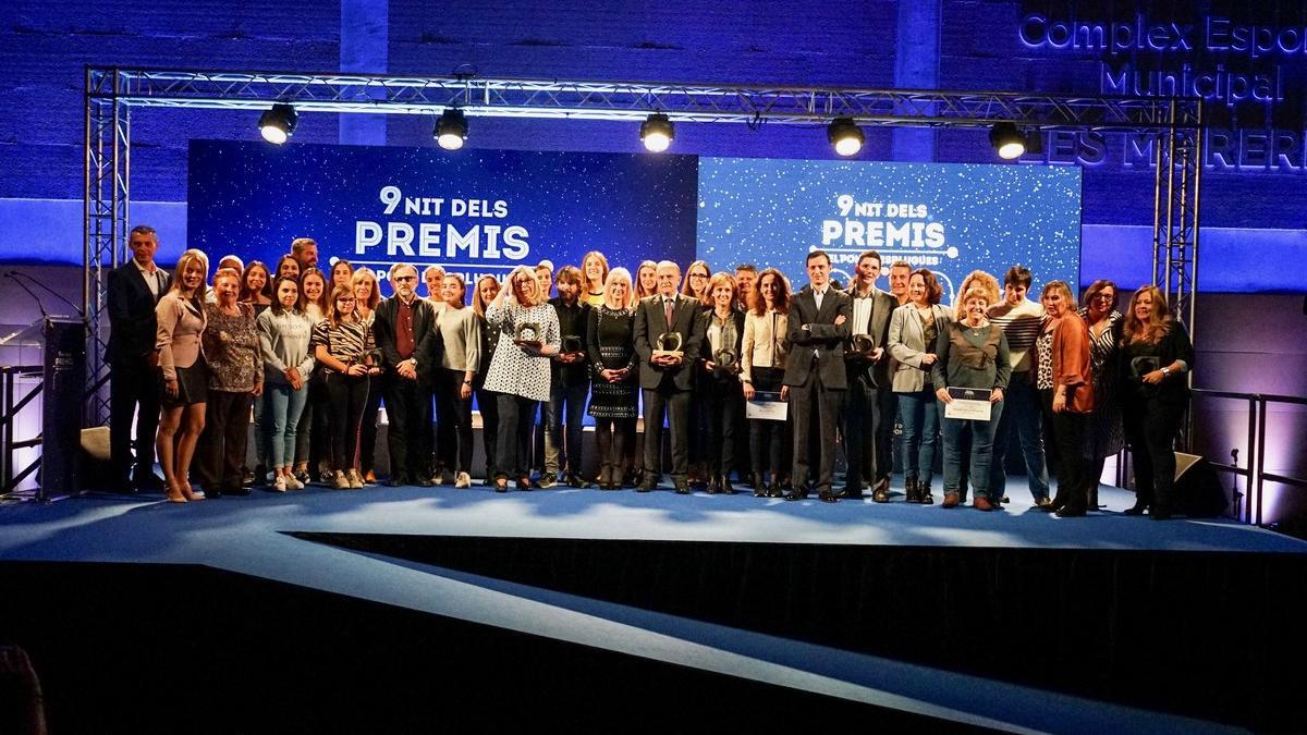 Ceremonia de entrega de los novenos premios El Pont d'Esplugues, el pasado viernes