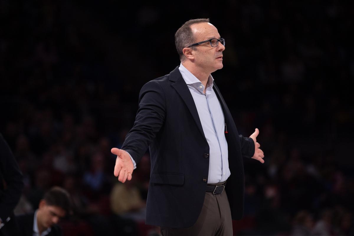 Diego Ocampo no ha tingut una bona tarda a la pista del Baskonia