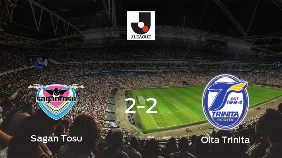 El Sagan Tosu y el Oita Trinita se reparten los puntos tras su empate a dos