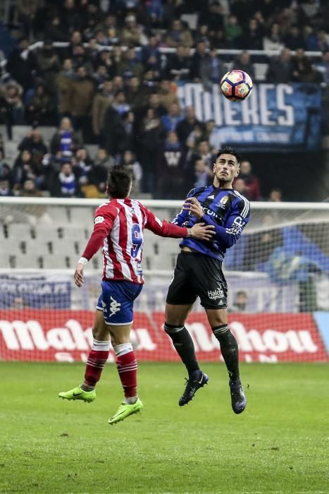 El partido entre el Real Oviedo y el Girona, en imágenes