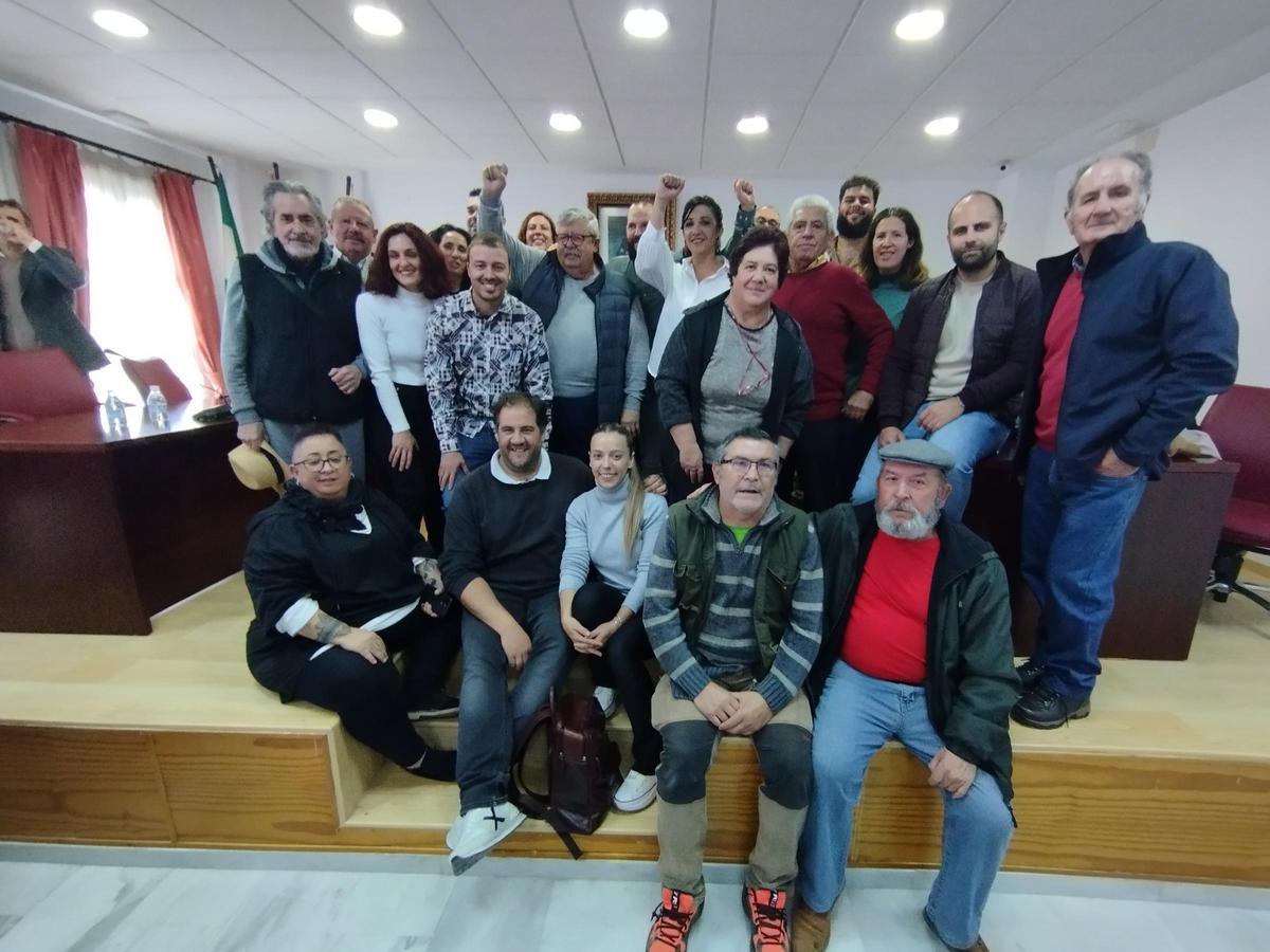 Miembros de Iu prensentes en el Pleno.