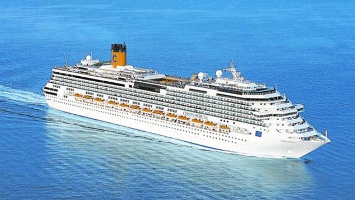 El 'Costa Serena' , el buque en el que se realiza el crucero por el Mediterráneo.