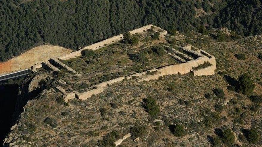 Imagen aérea del Castillo de La Asomada.