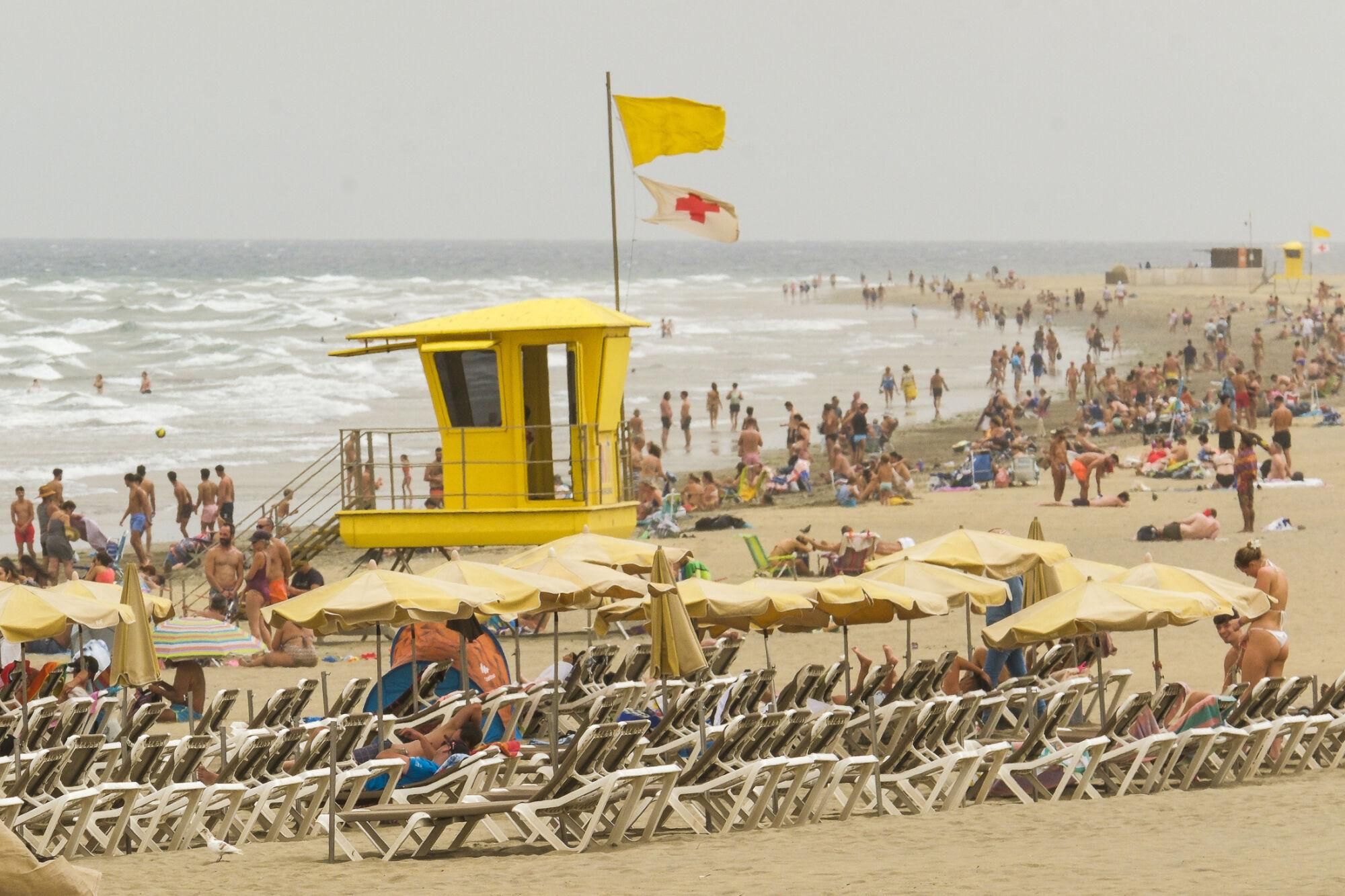 Calima en Playa del Inglés (15/08/25)
