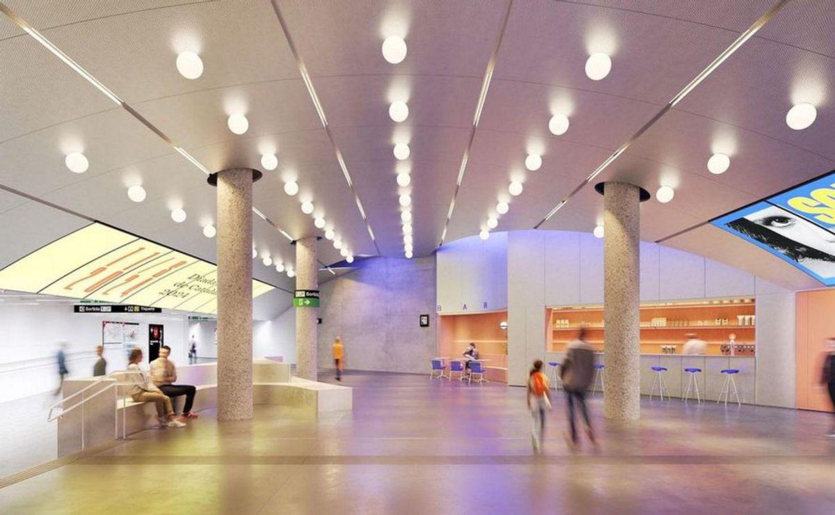 Un nou vestíbul  per connectar la sortida del metro i el DHub