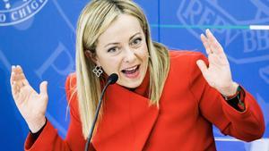 La primera ministra italiana, Giorgia Meloni.