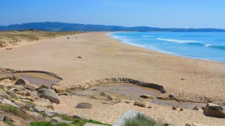 La playa grovense de A Lanzada.