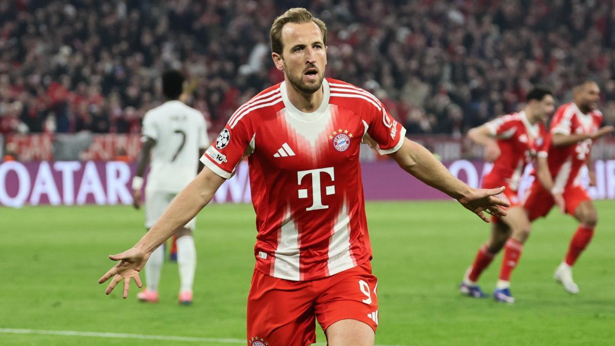 Harry Kane celebra su tanto ante el Real Madrid