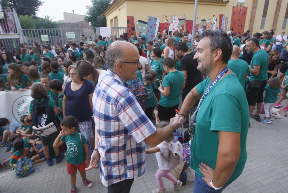 Protesta a Verges per reclamar el nou institut-escola