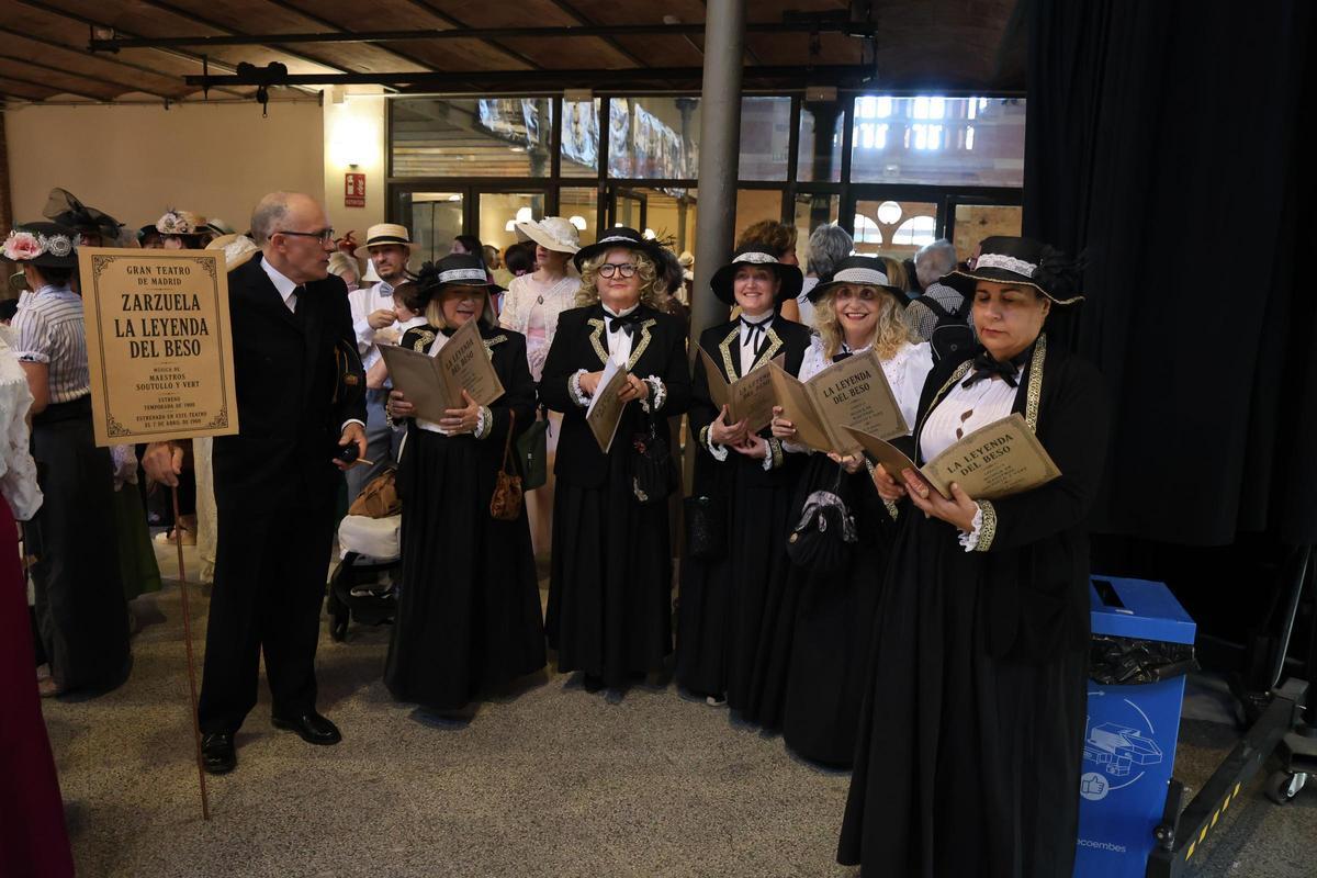 Recreación de la Fira Modernista de Carcaixent celebrada este fin de semana.