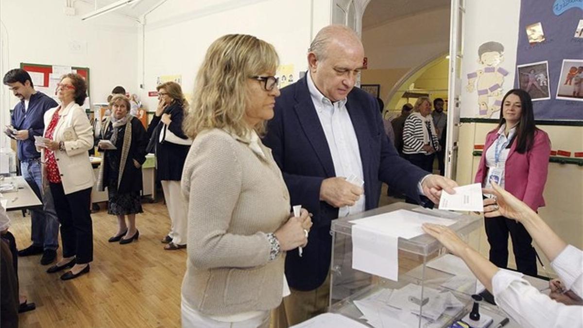 Jorge Fernández Díaz en la jornada electoral del 24M