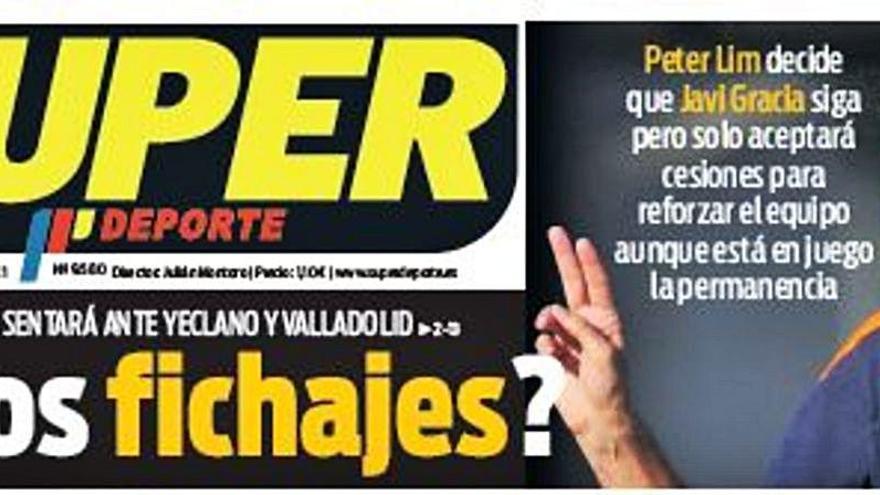 La portada de SUPER de este miércoles 6 de enero