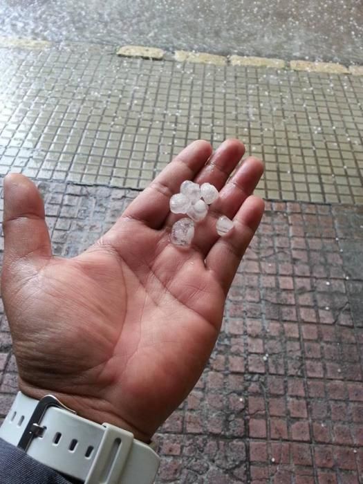 Hagelgewitter über Mallorca