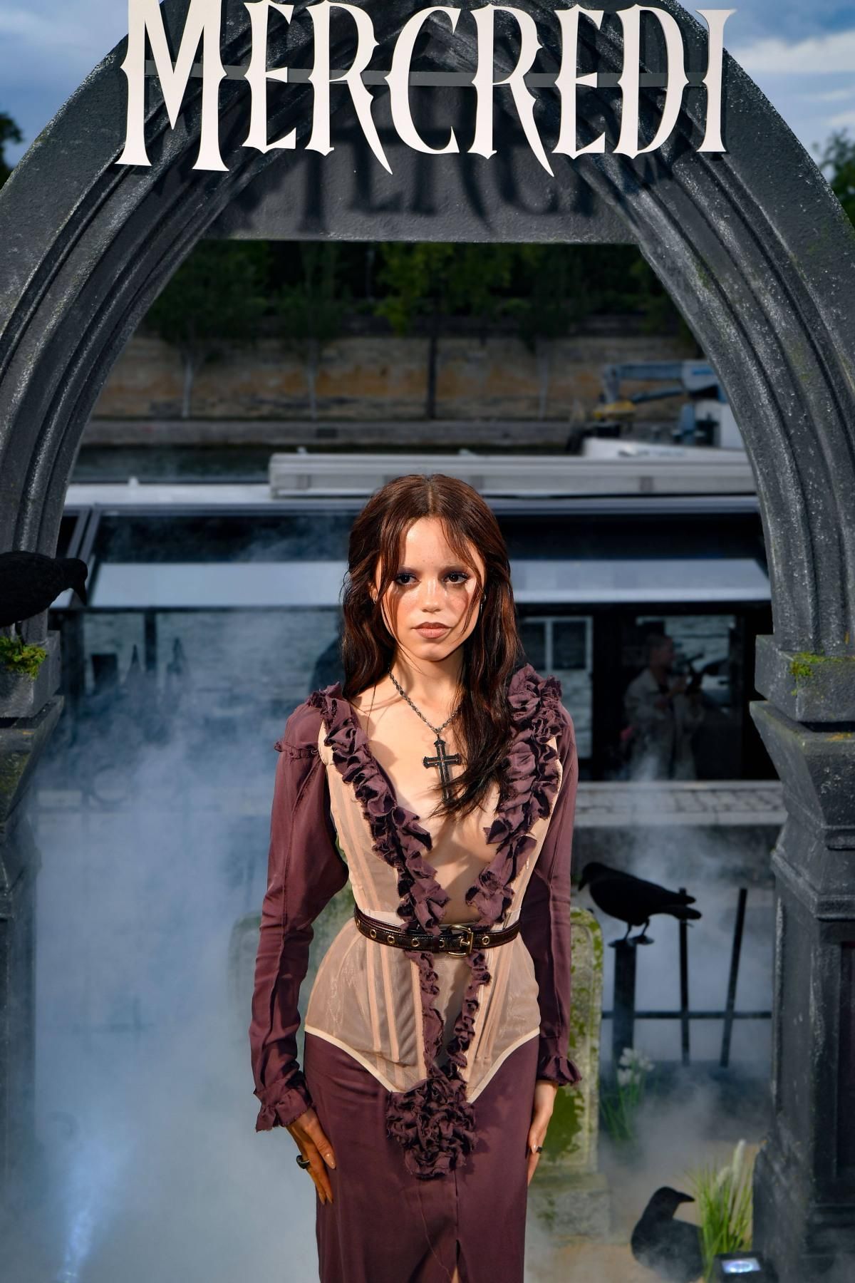 Jenna Ortega en la premiere de 'Miércoles' en París