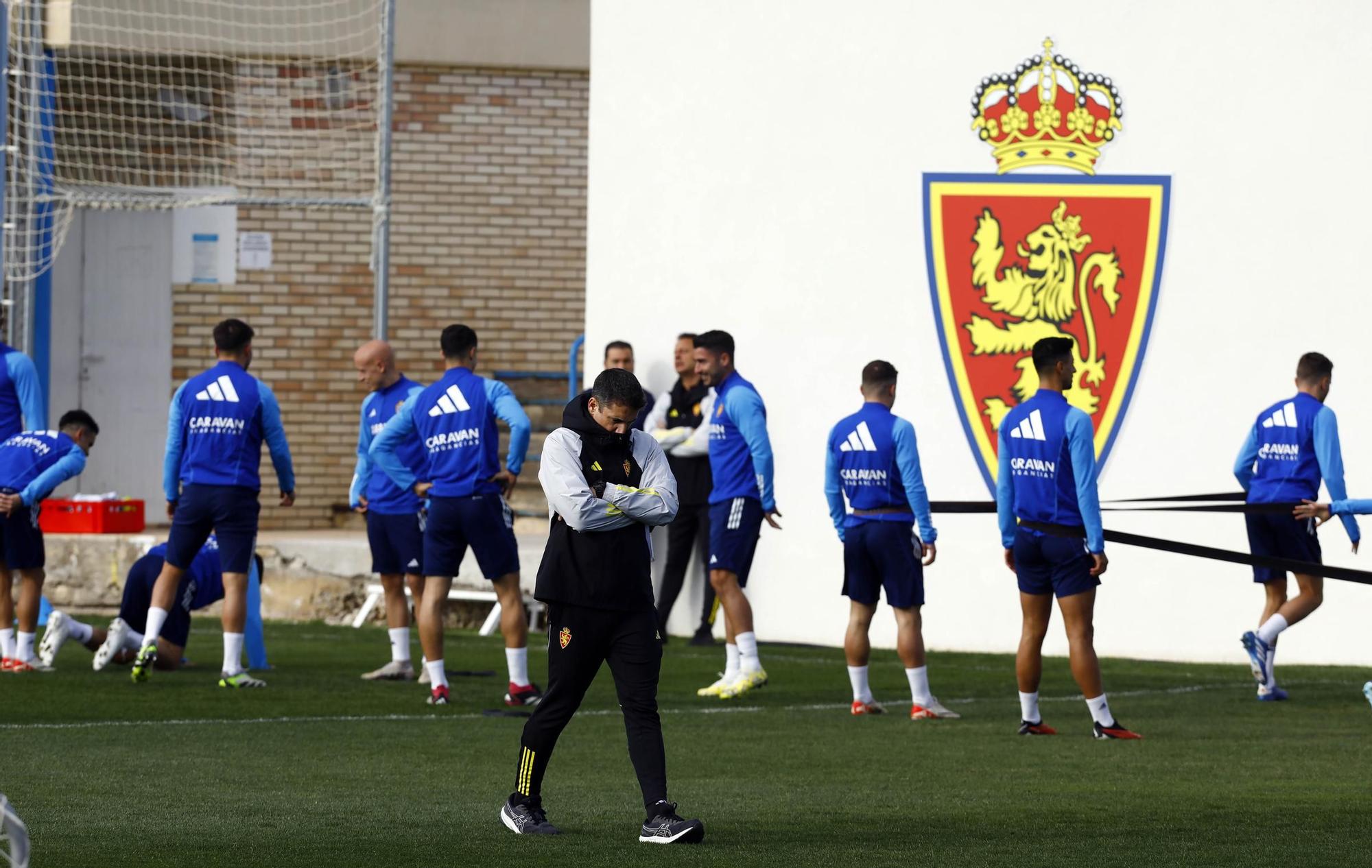 EN IMÁGENES | Así ha sido el primer entrenamiento del Real Zaragoza con Julio Velázquez