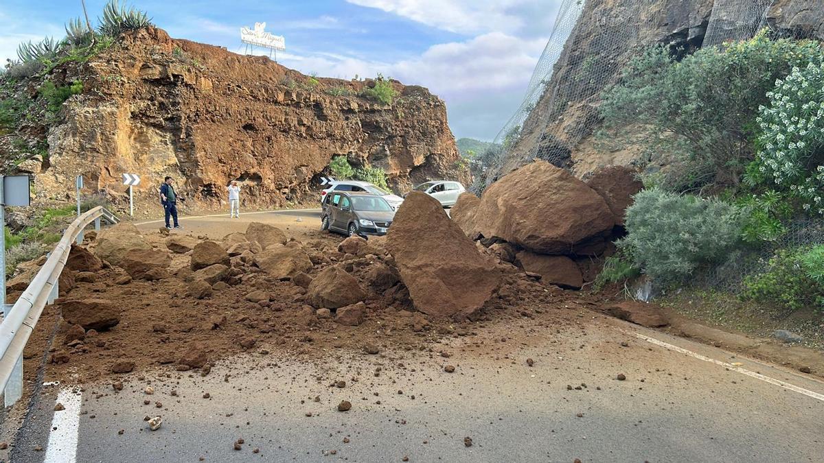 Desprendimiento en Gran Canaria