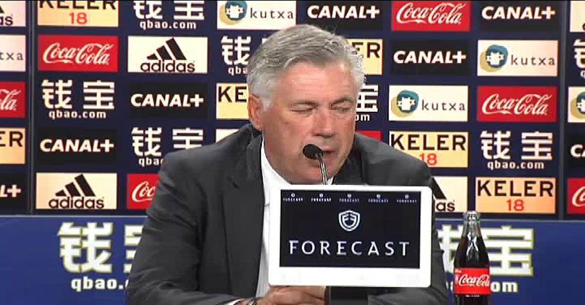 Las declaraciones de Ancelotti tras el partido contra la Real Sociedad.